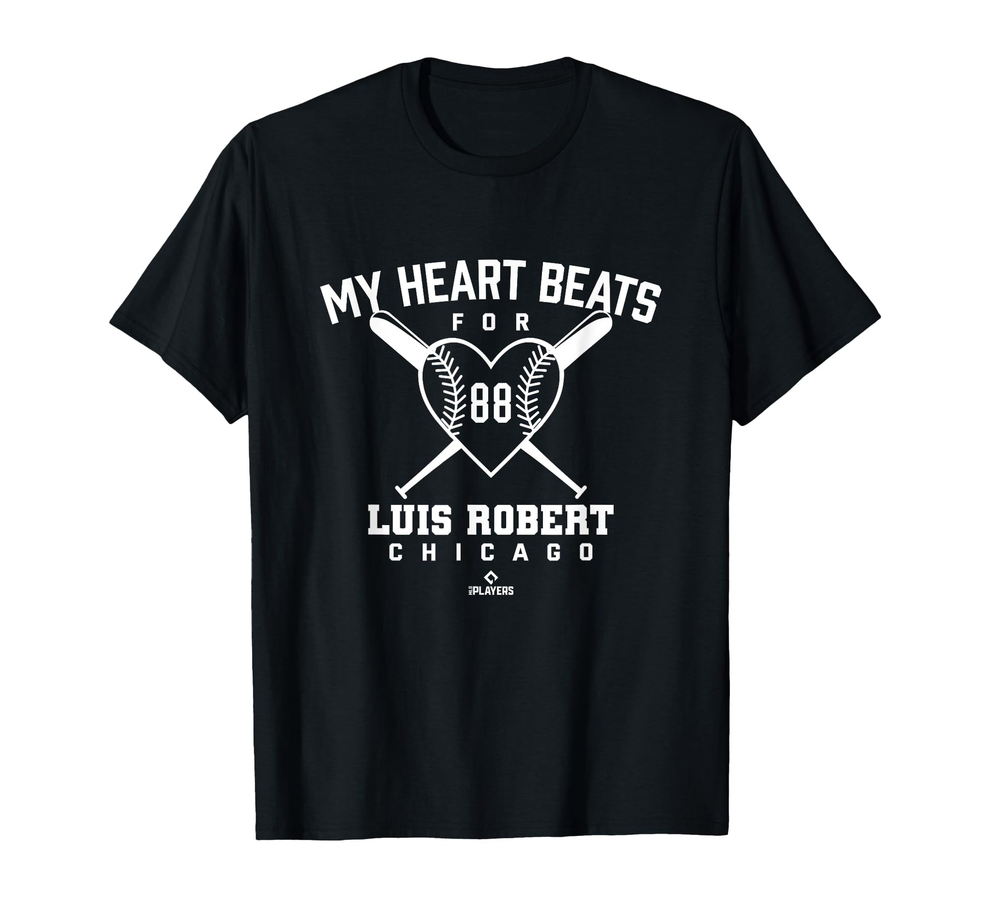 My Heart Beats Luis Robert Baseball Fan T-Shirt - Minimalist Print Unisex - T-Shirt, Sweatshirt, Hoodie