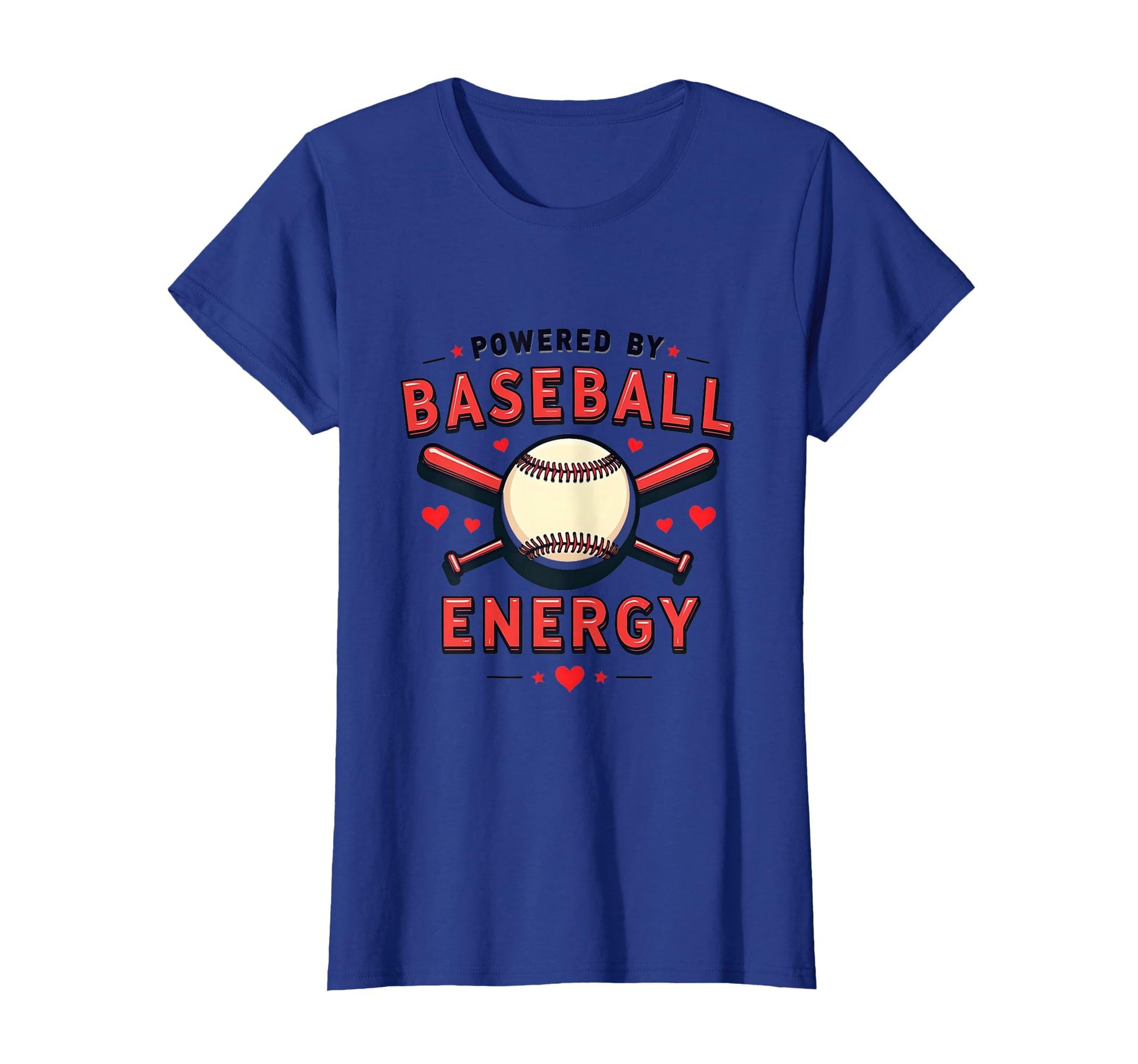 Powered Baseball Energy Mom T-Shirt - Fun Novelty Design Unisex - T-Shirt, Sweatshirt, Hoodie