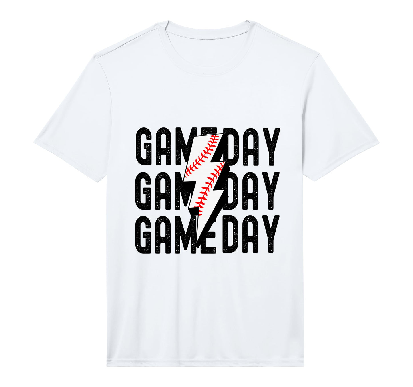 Game Day Baseball Lightning Funny T-Shirt - Minimalist Print Unisex - T-Shirt, Sweatshirt, Hoodie