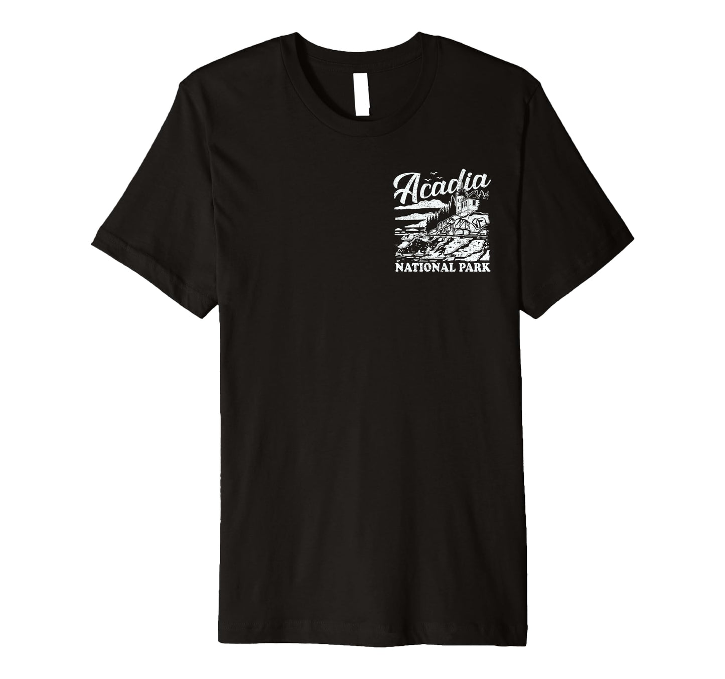 Acadia National Park Distressed Front T-Shirt - Trendy Graphic for Adults - T-Shirt, Sweatshirt, Hoodie