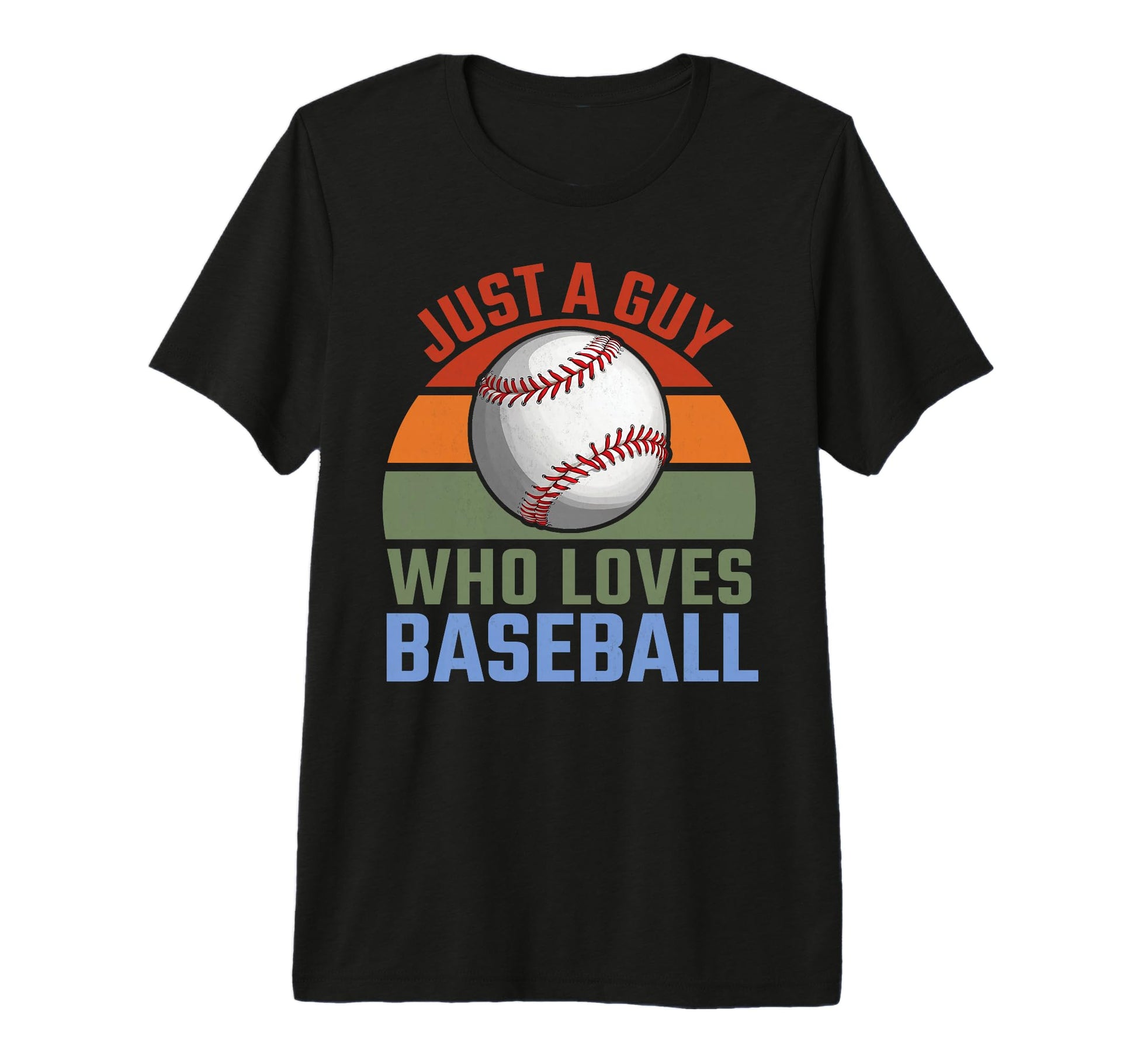 Just Guy Who Loves Baseball Baseball T-Shirt - Minimalist Print for Adults - T-Shirt, Sweatshirt, Hoodie
