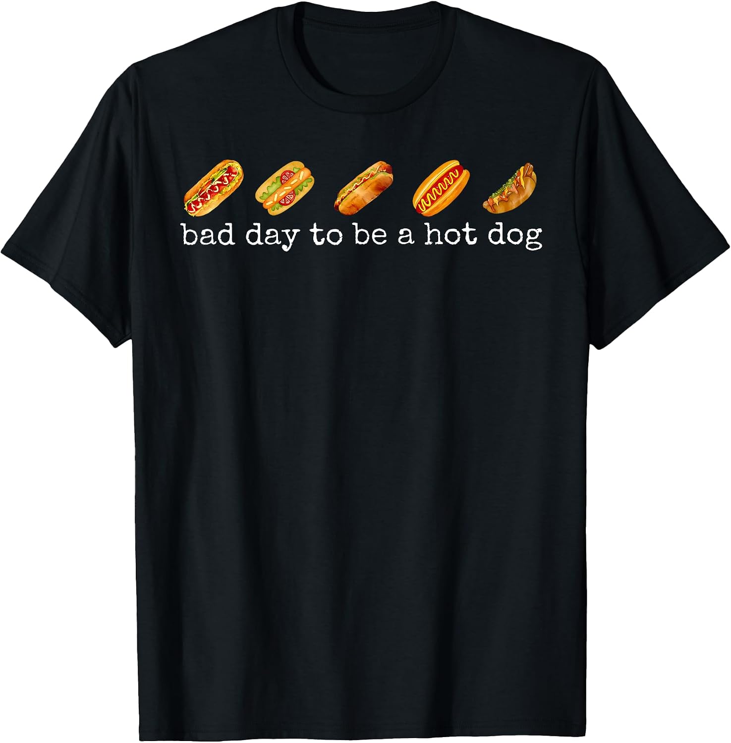 Bad Day to Be A Hot Dog Lover Fast Food Wiener - Adult & Kids T-Shirts, Sweatshirts & Hoodies apparel design preview 1