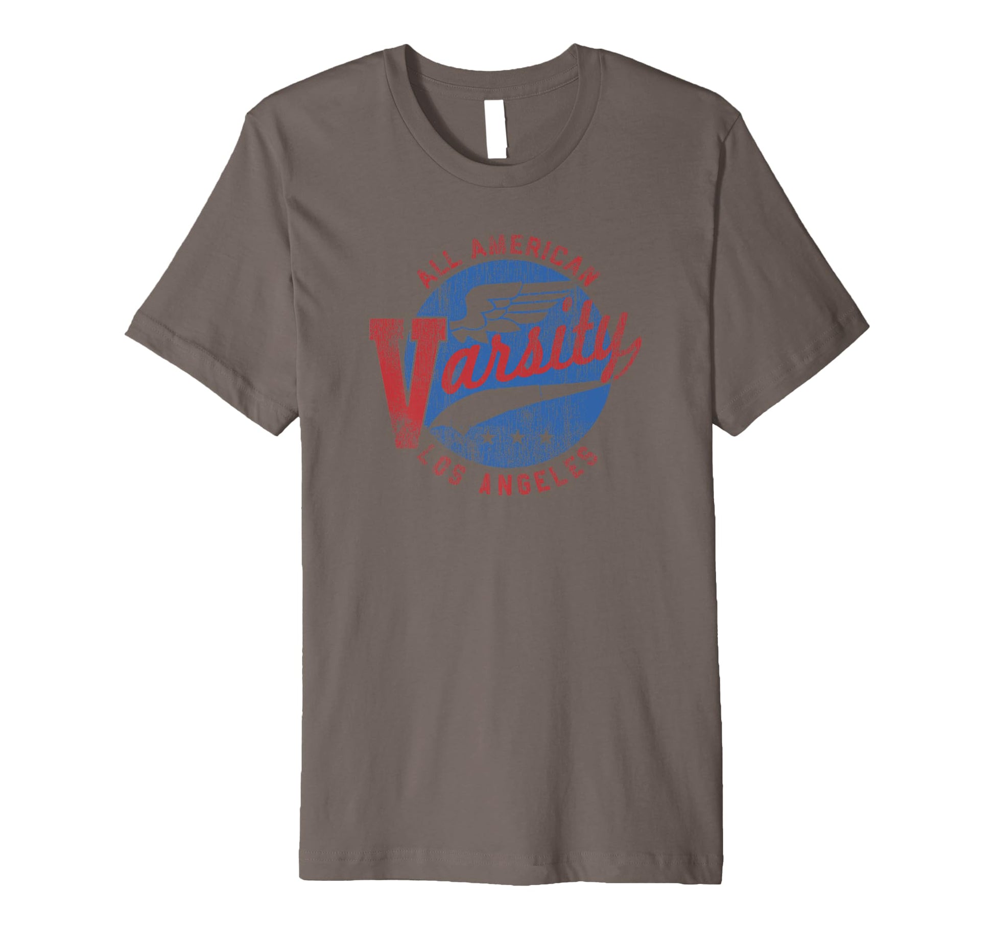 Trendy All American Varsity La Logo T-Shirt - Custom Art Print for Adults - T-Shirt, Sweatshirt, Hoodie