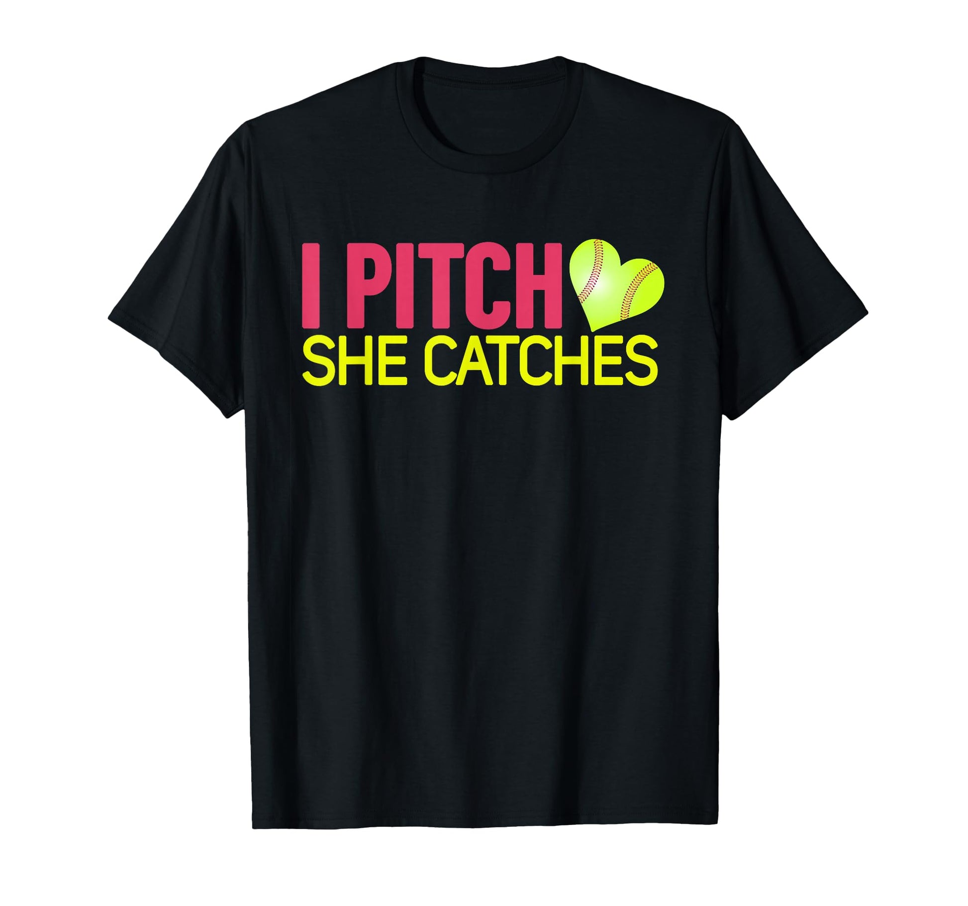 I Pitch She Catches Baseball Gift T-Shirt - Streetwear Style for Adults - T-Shirt, Sweatshirt, Hoodie