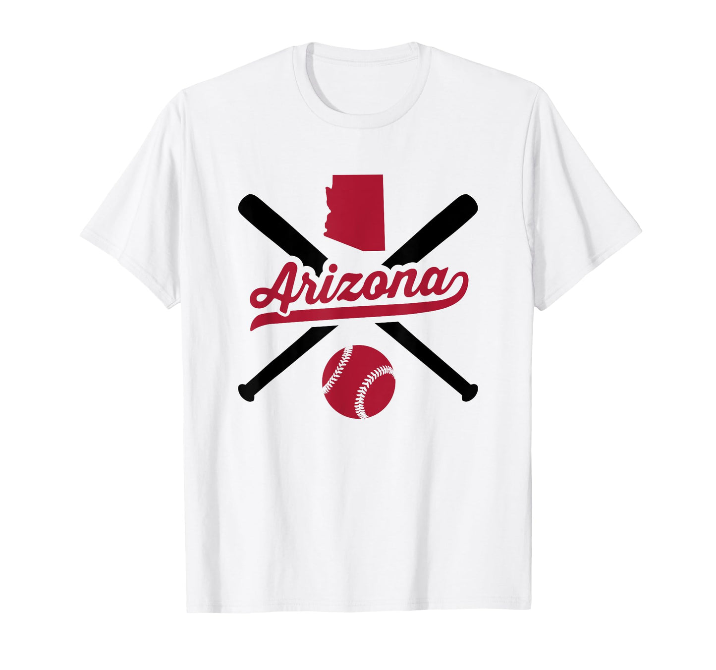 Arizona Baseball State Pride Love T-Shirt - Casual Everyday Wear Men Women - T-Shirt, Sweatshirt, Hoodie