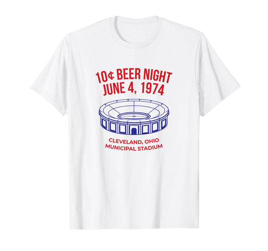 10 Cent Beer Night Cleveland Hoodie - Aesthetic Graphic Unisex - T-Shirt, Sweatshirt, Hoodie