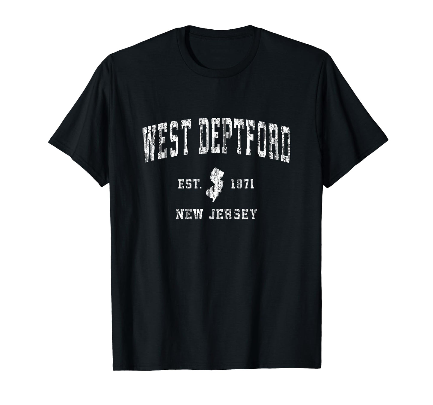 West Deptford New Jersey Nj Athletic T-Shirt - Unique Graphic for Adults - T-Shirt, Sweatshirt, Hoodie