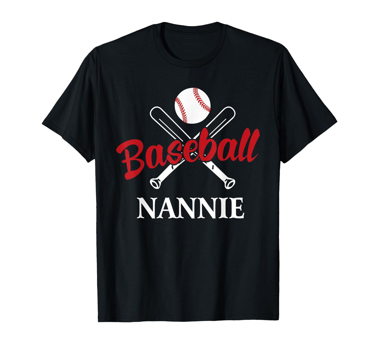 Baseball Nannie Love Baseball Gift T-Shirt - Trendy Graphic Men Women - T-Shirt, Sweatshirt, Hoodie