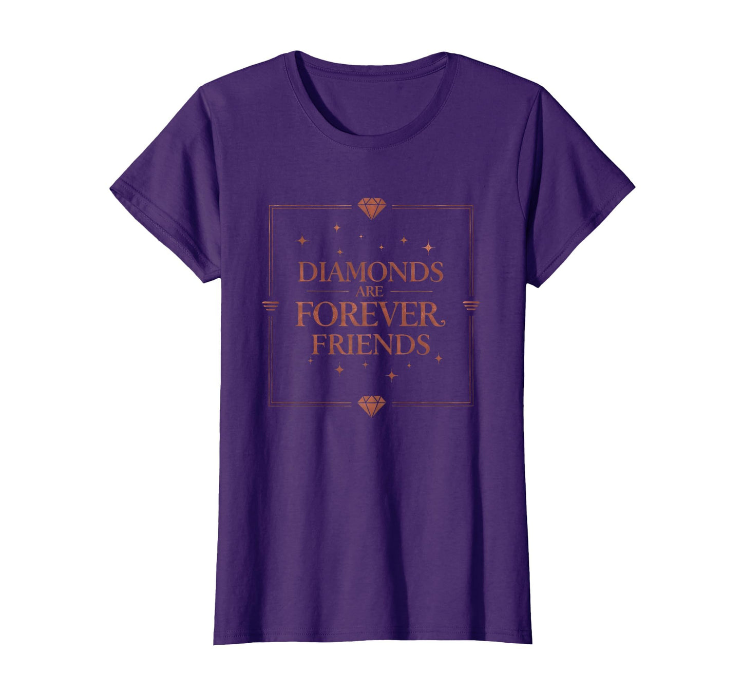 Diamonds Are Forever Friends Valentine T-Shirt - Custom Art Print Men Women - T-Shirt, Sweatshirt, Hoodie