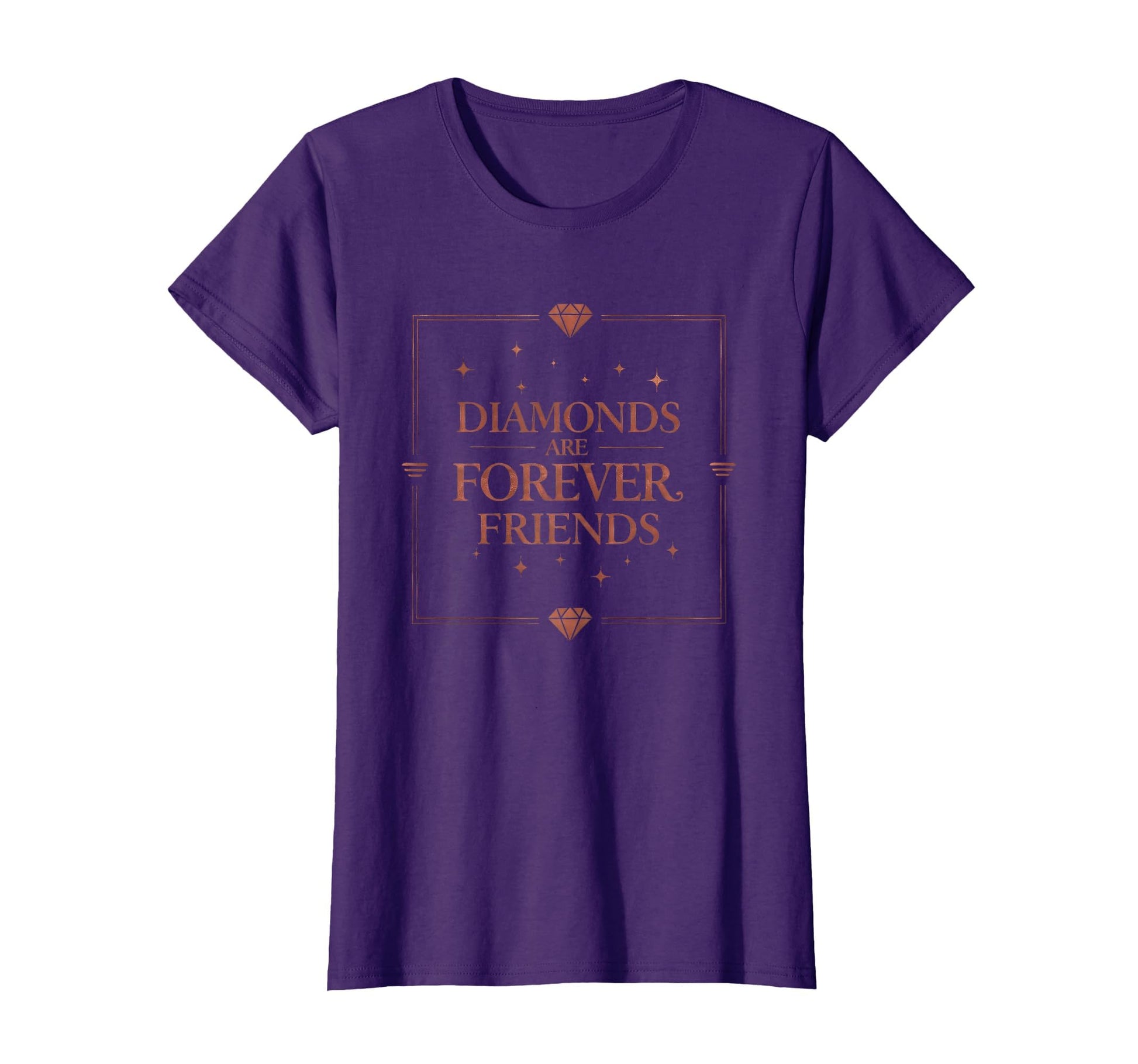 Diamonds Are Forever Friends Valentine T-Shirt - Custom Art Print Men Women - T-Shirt, Sweatshirt, Hoodie