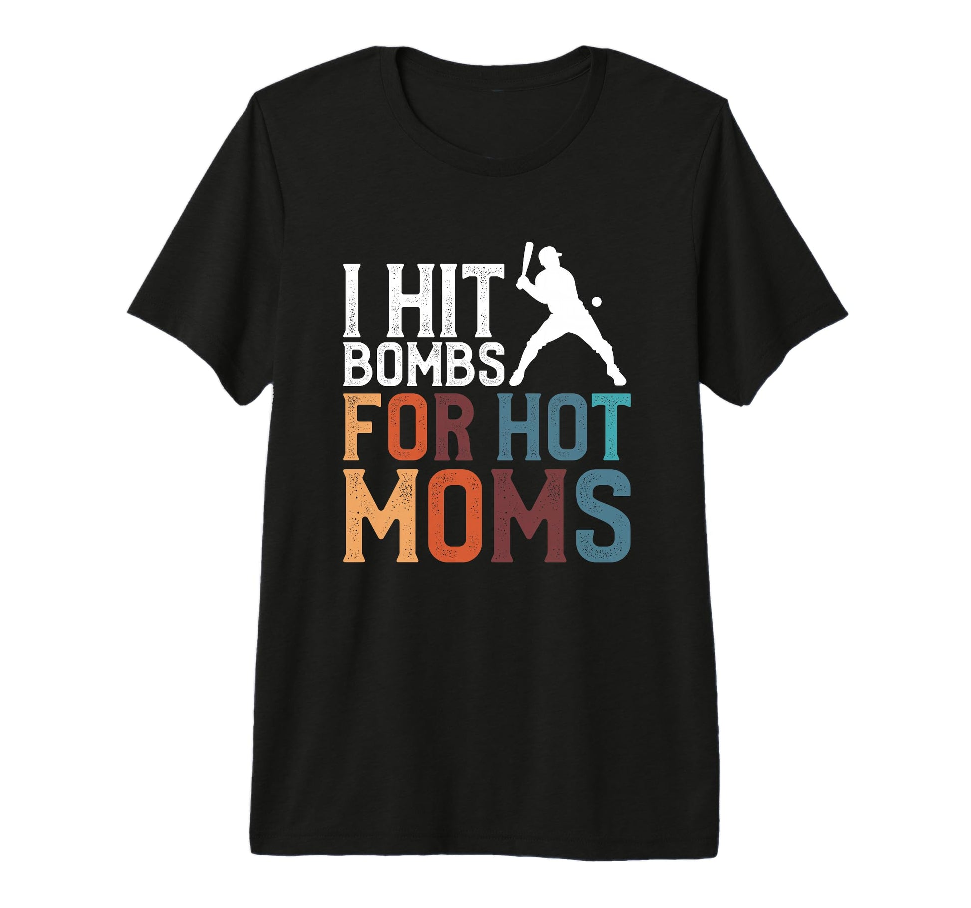 I Hit Bombs Hot Moms Baseball Tri T-Shirt - Minimalist Print for Adults - T-Shirt, Sweatshirt, Hoodie