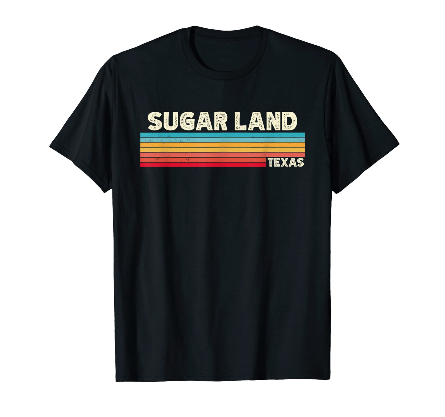 Native Sugar Land Texas Tx Stripes T-Shirt - Fun Novelty Design for Adults - T-Shirt, Sweatshirt, Hoodie
