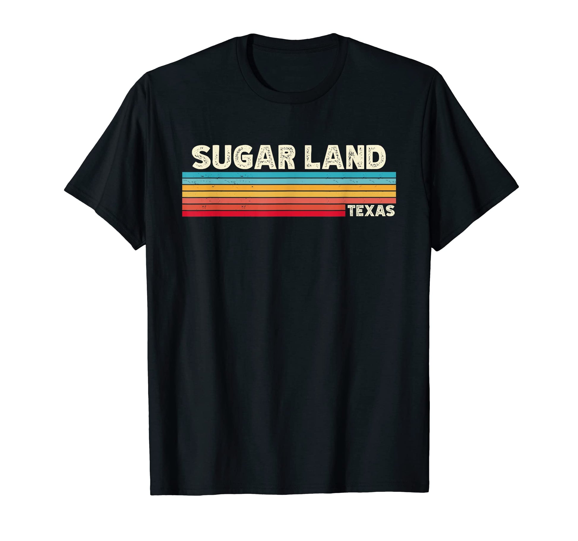 Native Sugar Land Texas Tx Stripes T-Shirt - Fun Novelty Design for Adults - T-Shirt, Sweatshirt, Hoodie