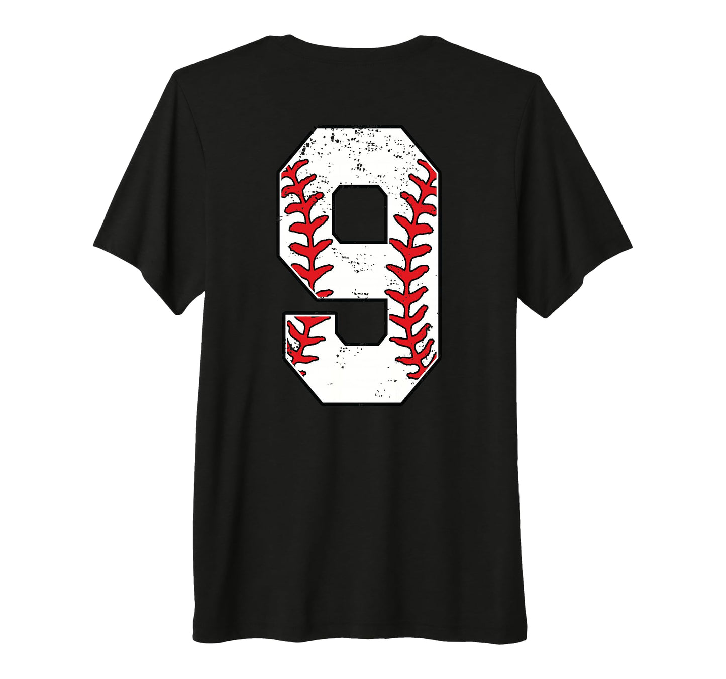 Number 9 Baseball Jersey Number 9 T-Shirt - Custom Art Print for Adults - T-Shirt, Sweatshirt, Hoodie