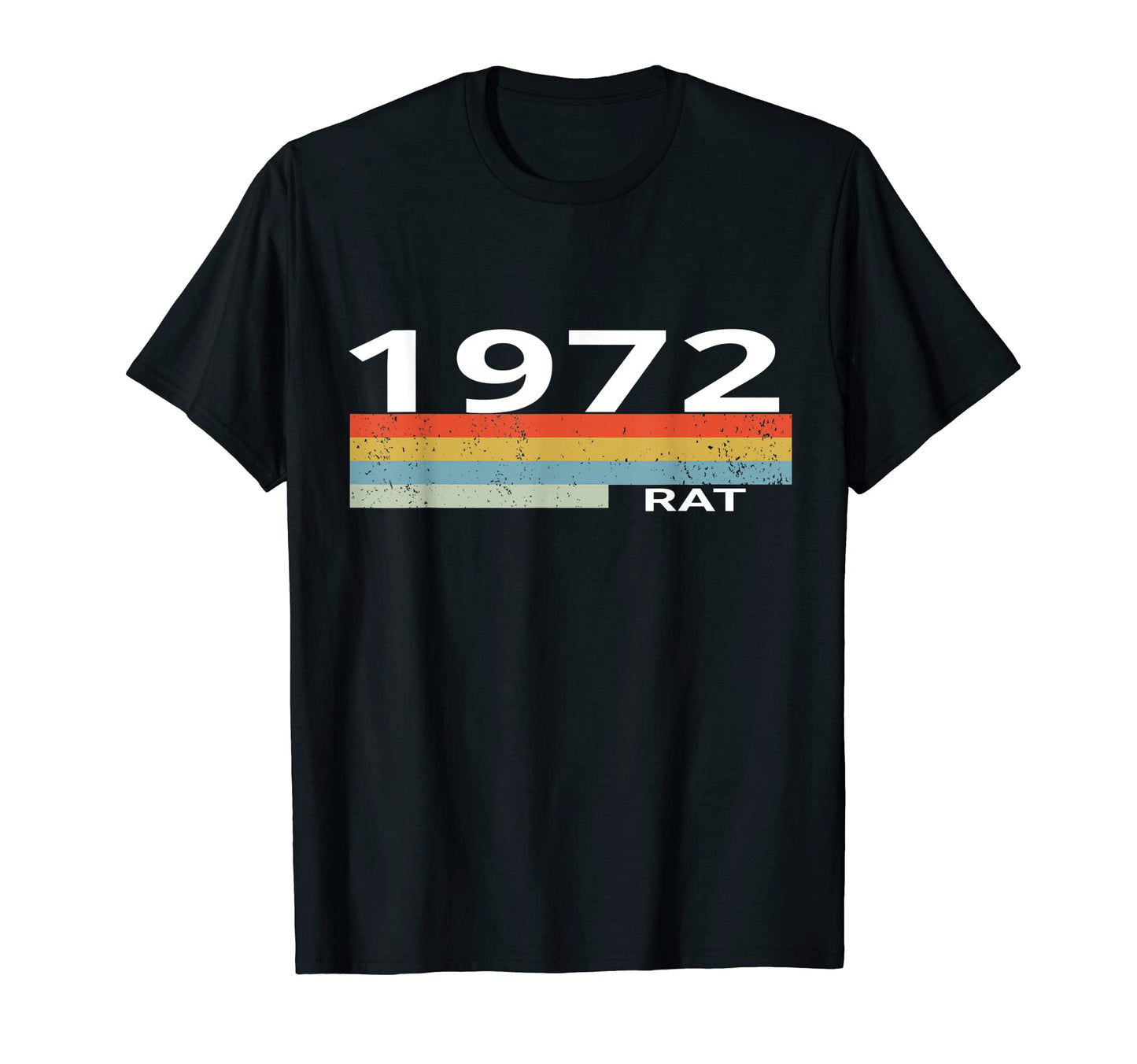 1972 Stripes Birthday Rat Year T-Shirt - Casual Everyday Wear for Adults - T-Shirt, Sweatshirt, Hoodie