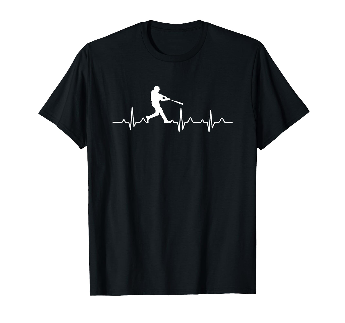 Baseball Player Baseball Heartbeat T-Shirt - Aesthetic Graphic Men Women - T-Shirt, Sweatshirt, Hoodie