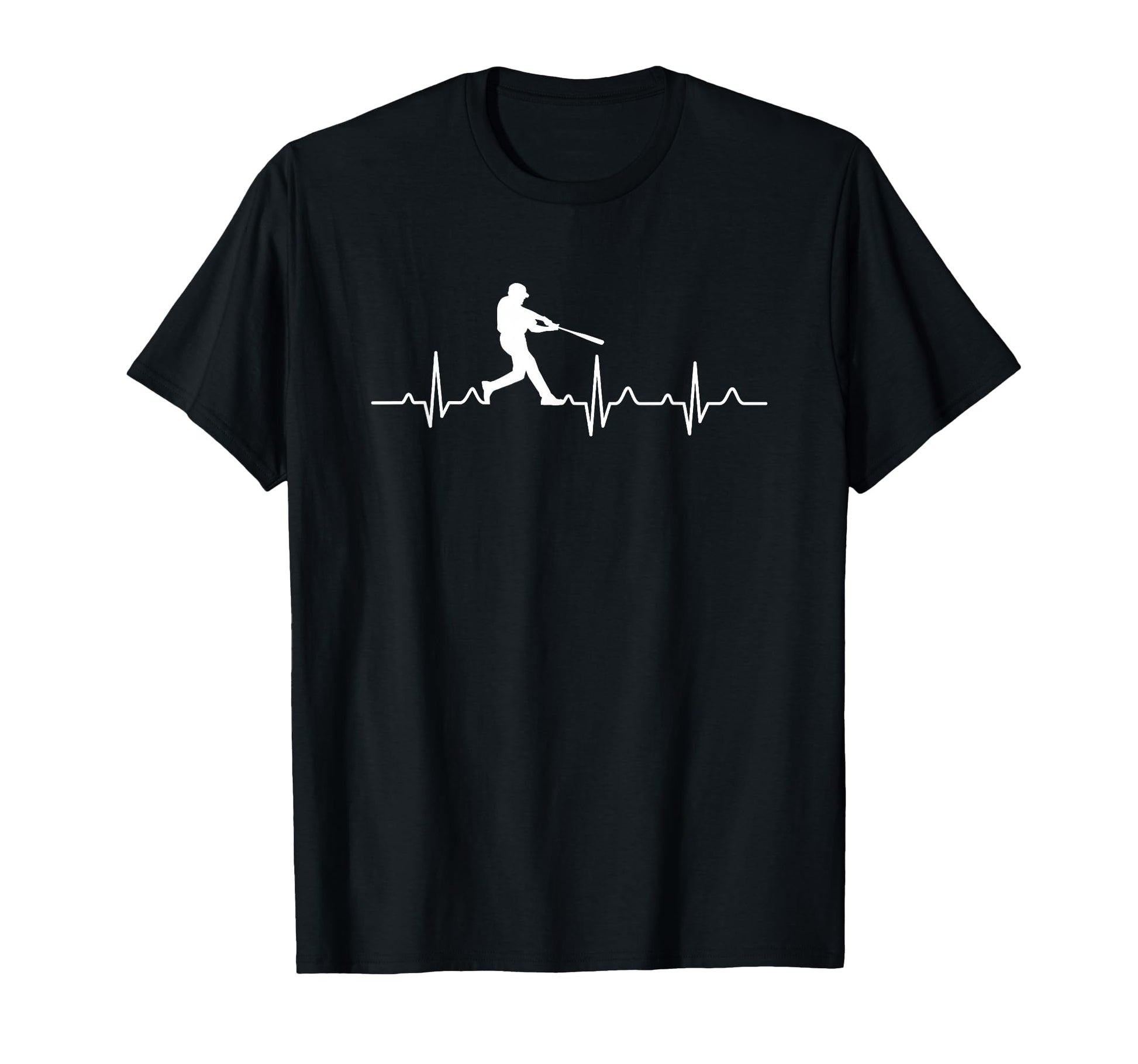 Baseball Player Baseball Heartbeat T-Shirt - Aesthetic Graphic Men Women - T-Shirt, Sweatshirt, Hoodie