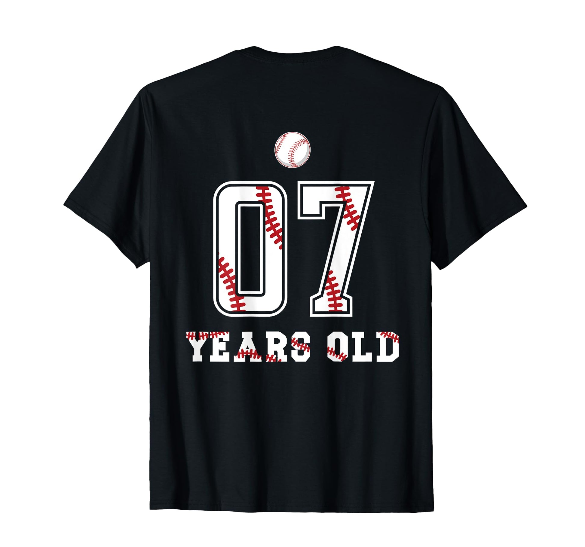 Seven Years Old 7 Birthday Baseball T-Shirt - Streetwear Style Unisex - T-Shirt, Sweatshirt, Hoodie