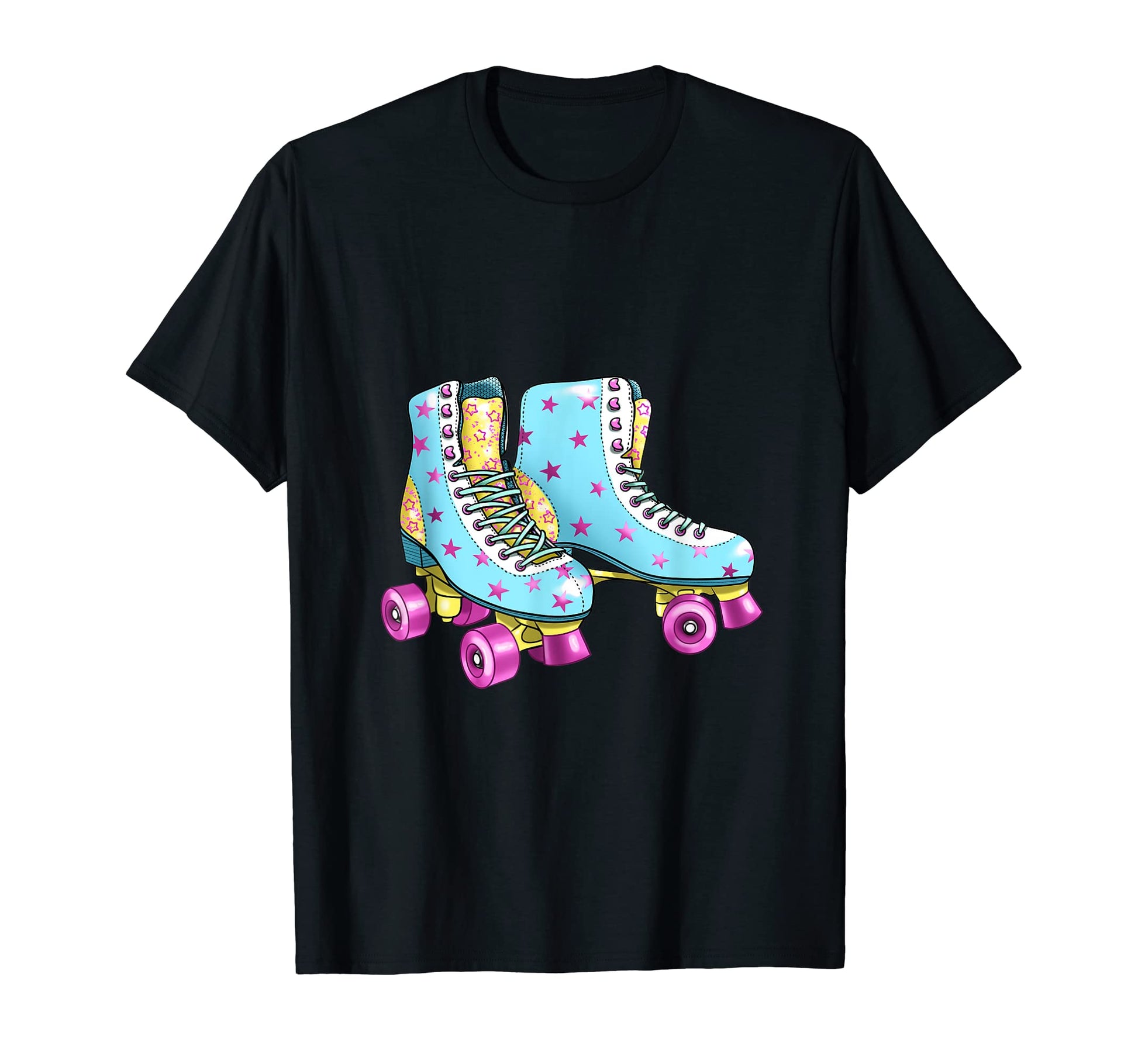 Roller Skates Stars Rollerblades T-Shirt - Novelty Apparel for Adults - T-Shirt, Sweatshirt, Hoodie