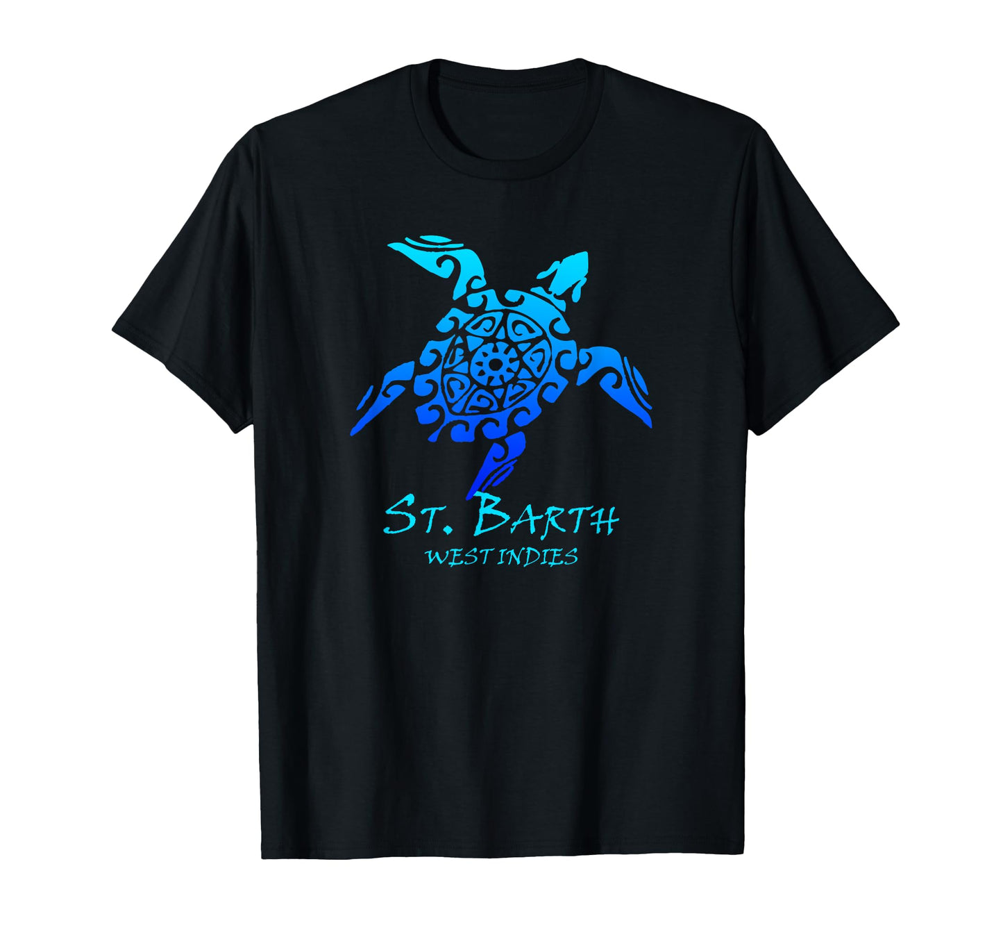 St Barth West Indies Tribal Turtle T-Shirt - Graphic Print for Adults - T-Shirt, Sweatshirt, Hoodie