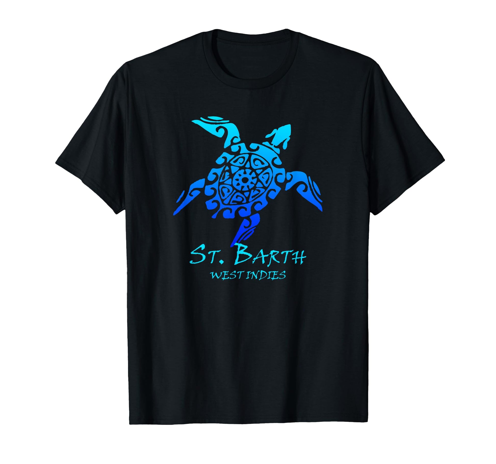 St Barth West Indies Tribal Turtle T-Shirt - Graphic Print for Adults - T-Shirt, Sweatshirt, Hoodie