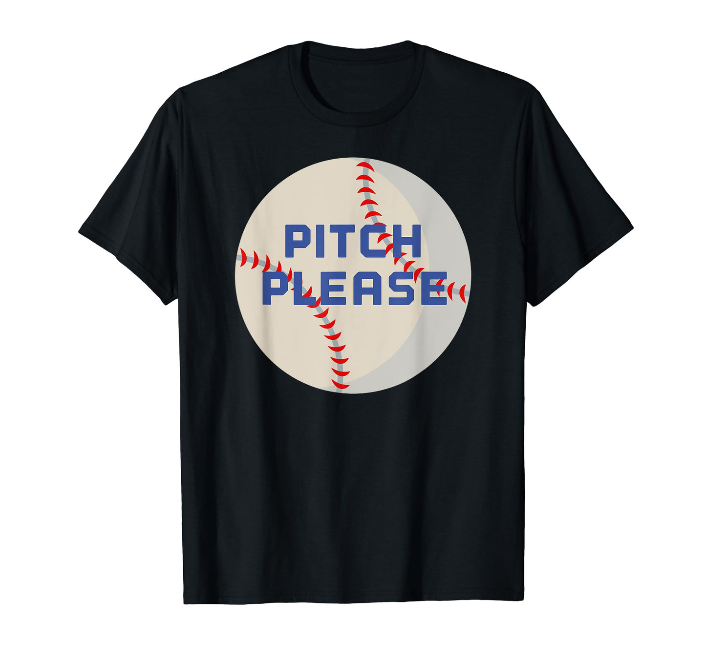 Pitch Please Baseball Flaming Baseball T-Shirt - Minimalist Print Unisex - T-Shirt, Sweatshirt, Hoodie