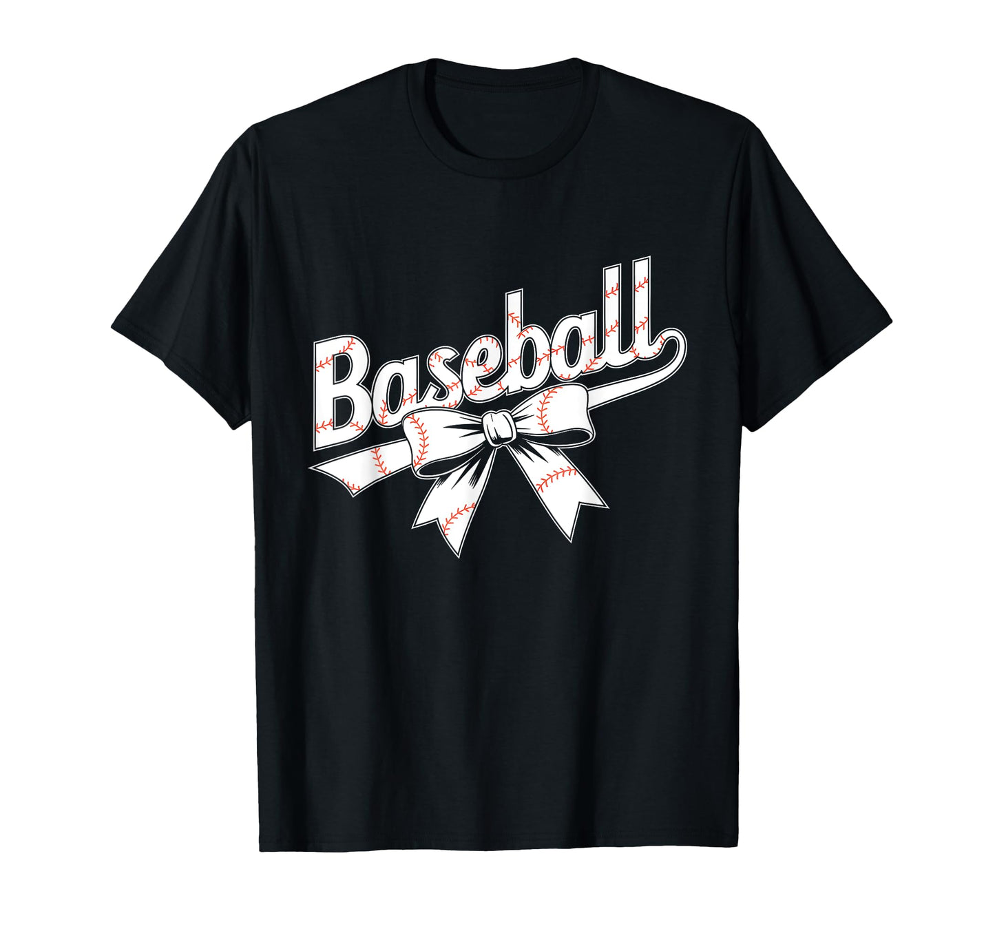 Checkered Coquette Bow Baseball Mom T-Shirt - Custom Art Print for Adults - T-Shirt, Sweatshirt, Hoodie