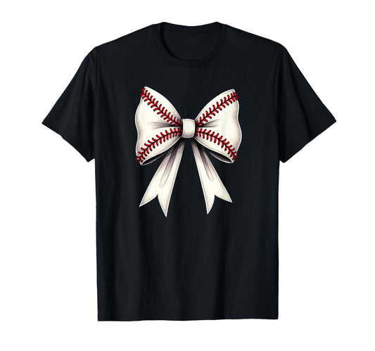 Baseball Coquette Bow Mommy T-Shirt - Custom Art Print Unisex - T-Shirt, Sweatshirt, Hoodie