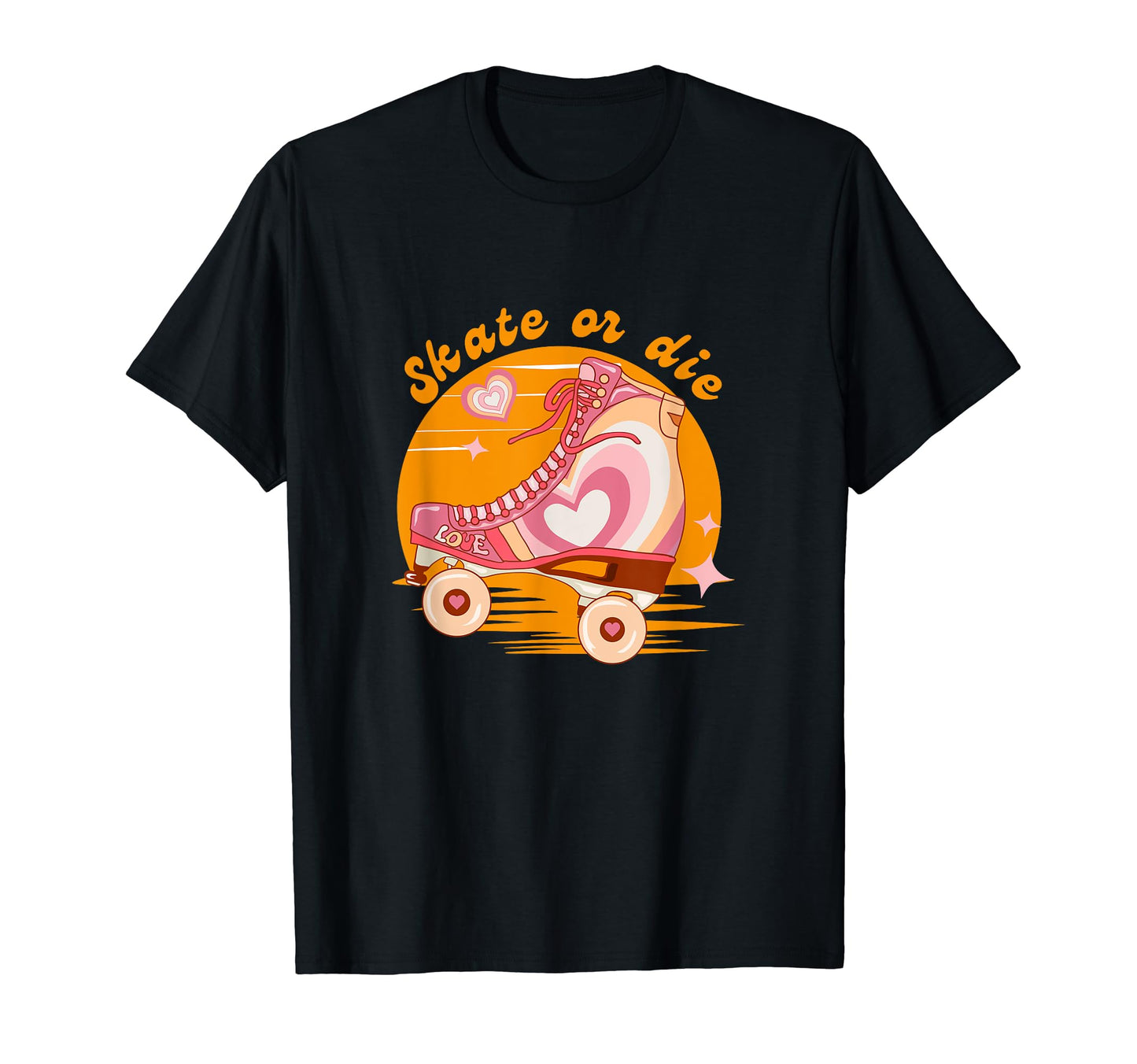 Roller Derby Player Skate Or Die 70S T-Shirt - Novelty Apparel Men Women - T-Shirt, Sweatshirt, Hoodie