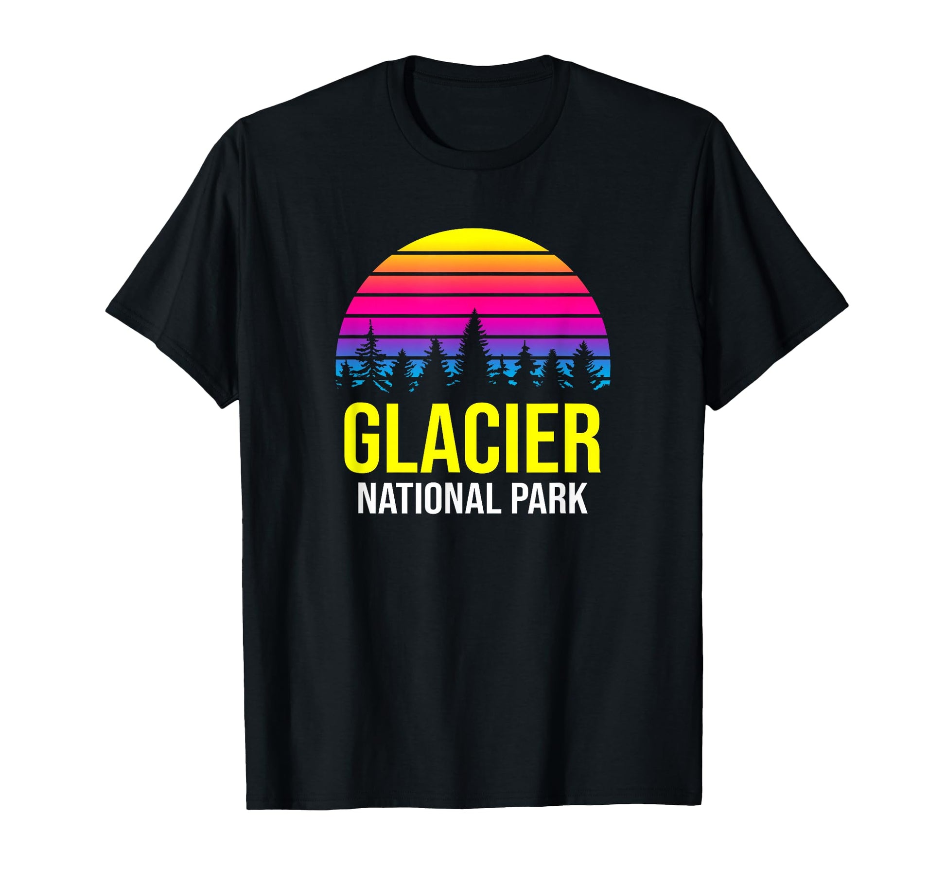 Glacier National Park Sunset Family T-Shirt - Aesthetic Graphic for Adults - T-Shirt, Sweatshirt, Hoodie