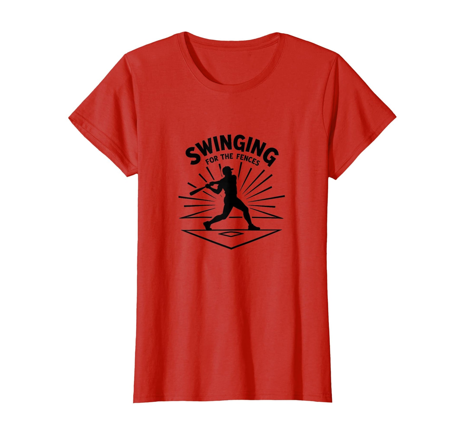 Baseball Swinging Fences Home Run T-Shirt - Trendy Graphic for Adults - T-Shirt, Sweatshirt, Hoodie
