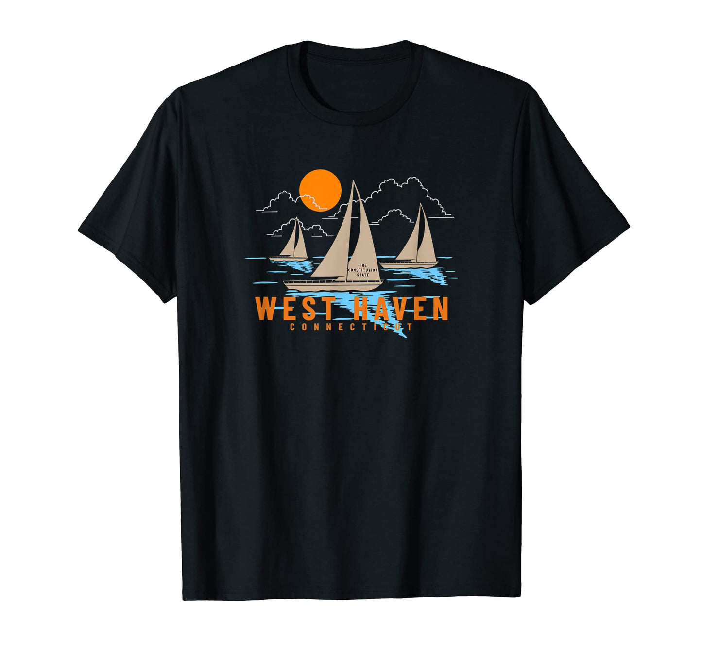 West Haven Connecticut Sailing T-Shirt - Novelty Apparel Men Women - T-Shirt, Sweatshirt, Hoodie