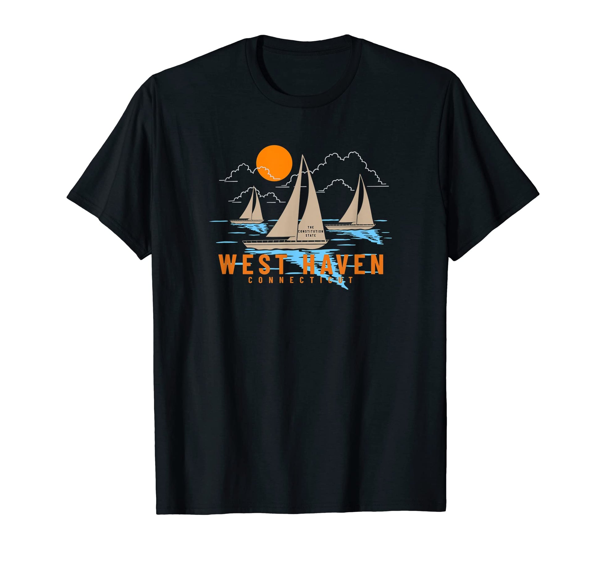 West Haven Connecticut Sailing T-Shirt - Novelty Apparel Men Women - T-Shirt, Sweatshirt, Hoodie