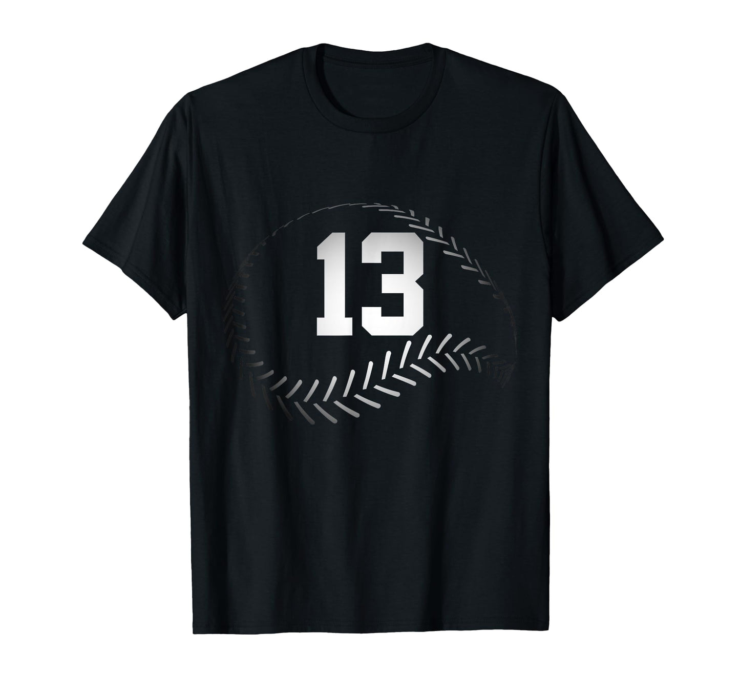 Number 13 Years Baseball 13Th T-Shirt - Minimalist Print for Adults - T-Shirt, Sweatshirt, Hoodie