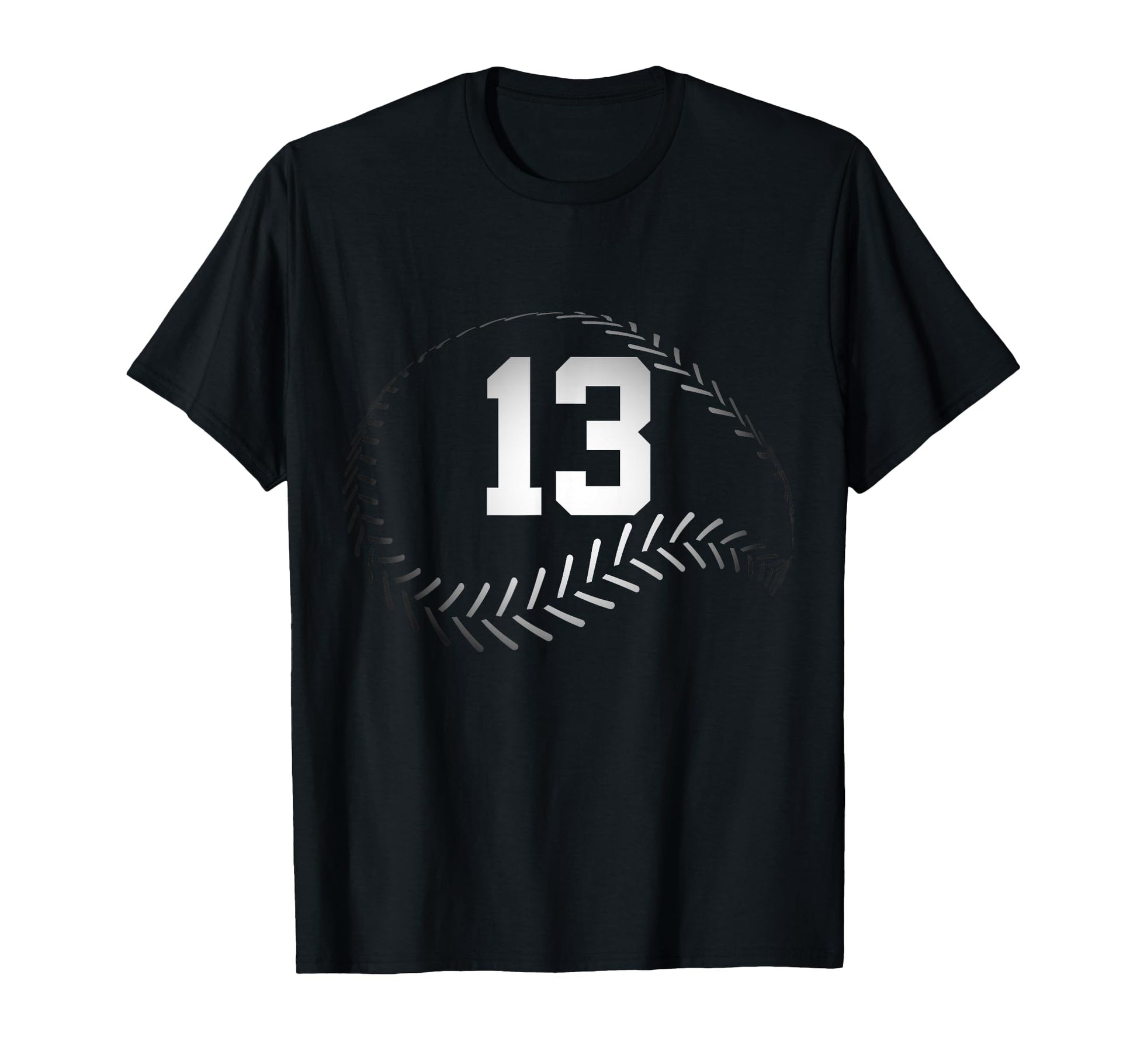 Number 13 Years Baseball 13Th T-Shirt - Minimalist Print for Adults - T-Shirt, Sweatshirt, Hoodie