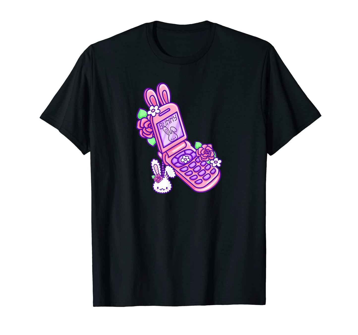 Pastel Goth Flip Phone Vampire Bunny T-Shirt - Casual Everyday Wear Unisex - T-Shirt, Sweatshirt, Hoodie