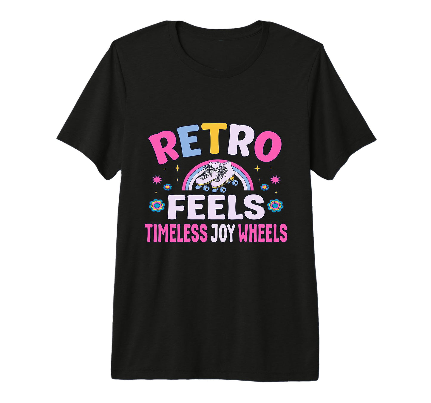 Roller Skates Party Feels Joy Wheels T-Shirt - Trendy Graphic Unisex - T-Shirt, Sweatshirt, Hoodie