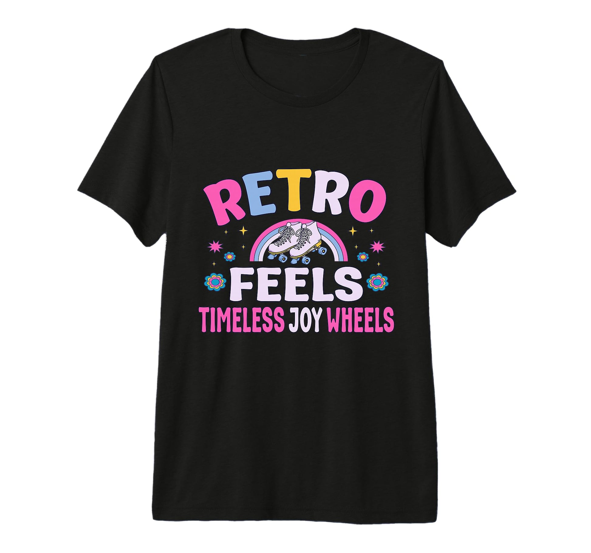 Roller Skates Party Feels Joy Wheels T-Shirt - Trendy Graphic Unisex - T-Shirt, Sweatshirt, Hoodie