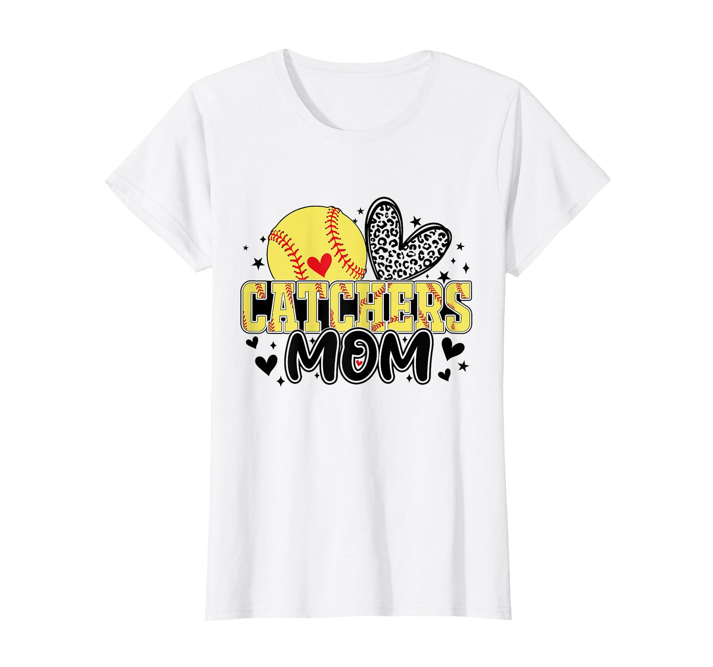 Womens Catchers Mom Baseball T-Shirt - Casual Everyday Wear Men Women - T-Shirt, Sweatshirt, Hoodie