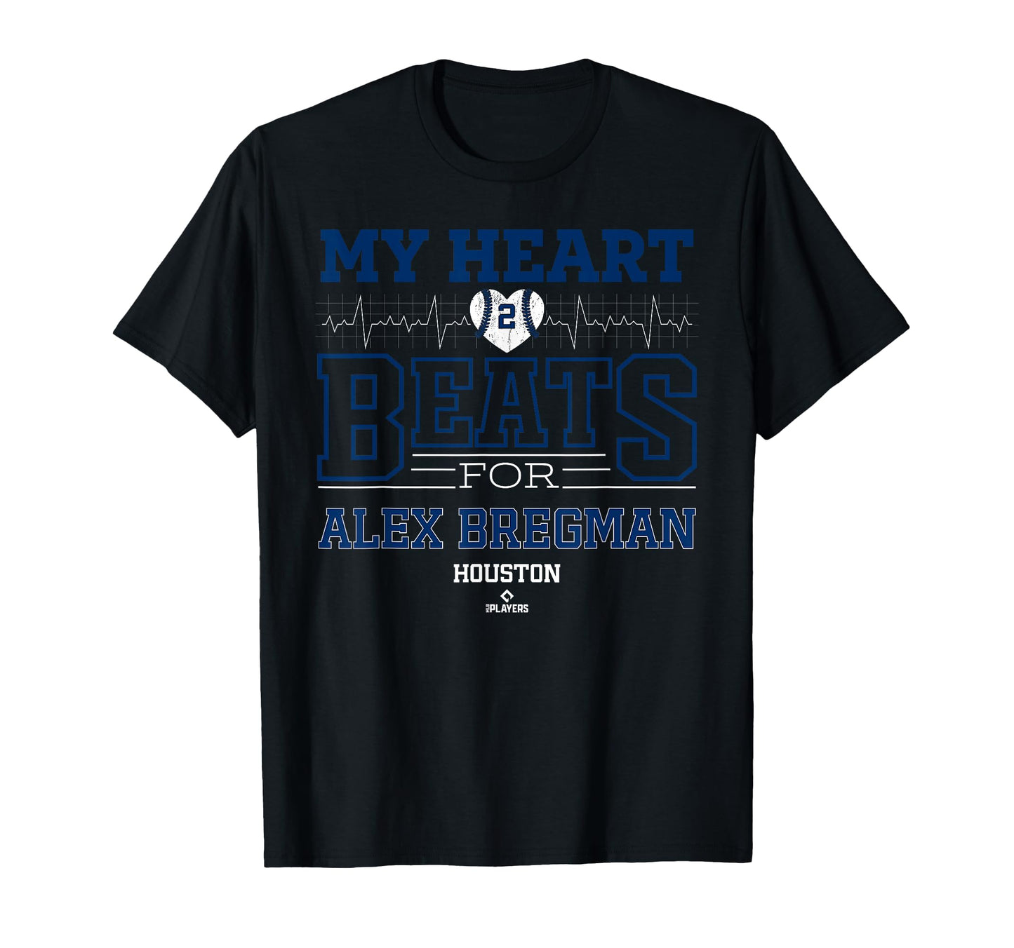 My Heart Beats Alex Bregman Houston T-Shirt - Custom Art Print for Adults - T-Shirt, Sweatshirt, Hoodie
