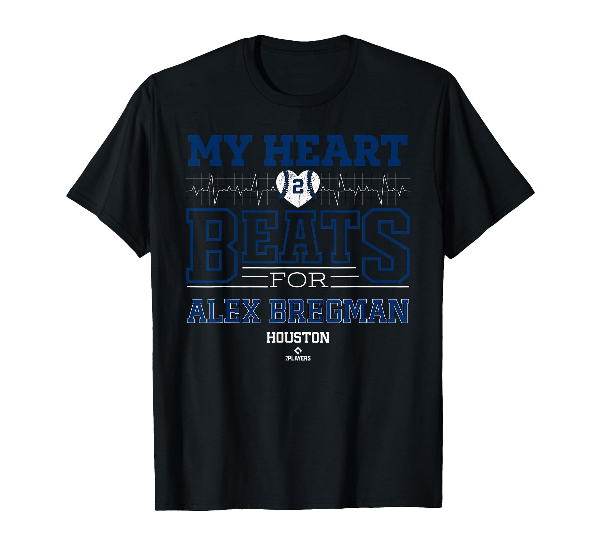 My Heart Beats Alex Bregman Houston T-Shirt - Custom Art Print for Adults - T-Shirt, Sweatshirt, Hoodie