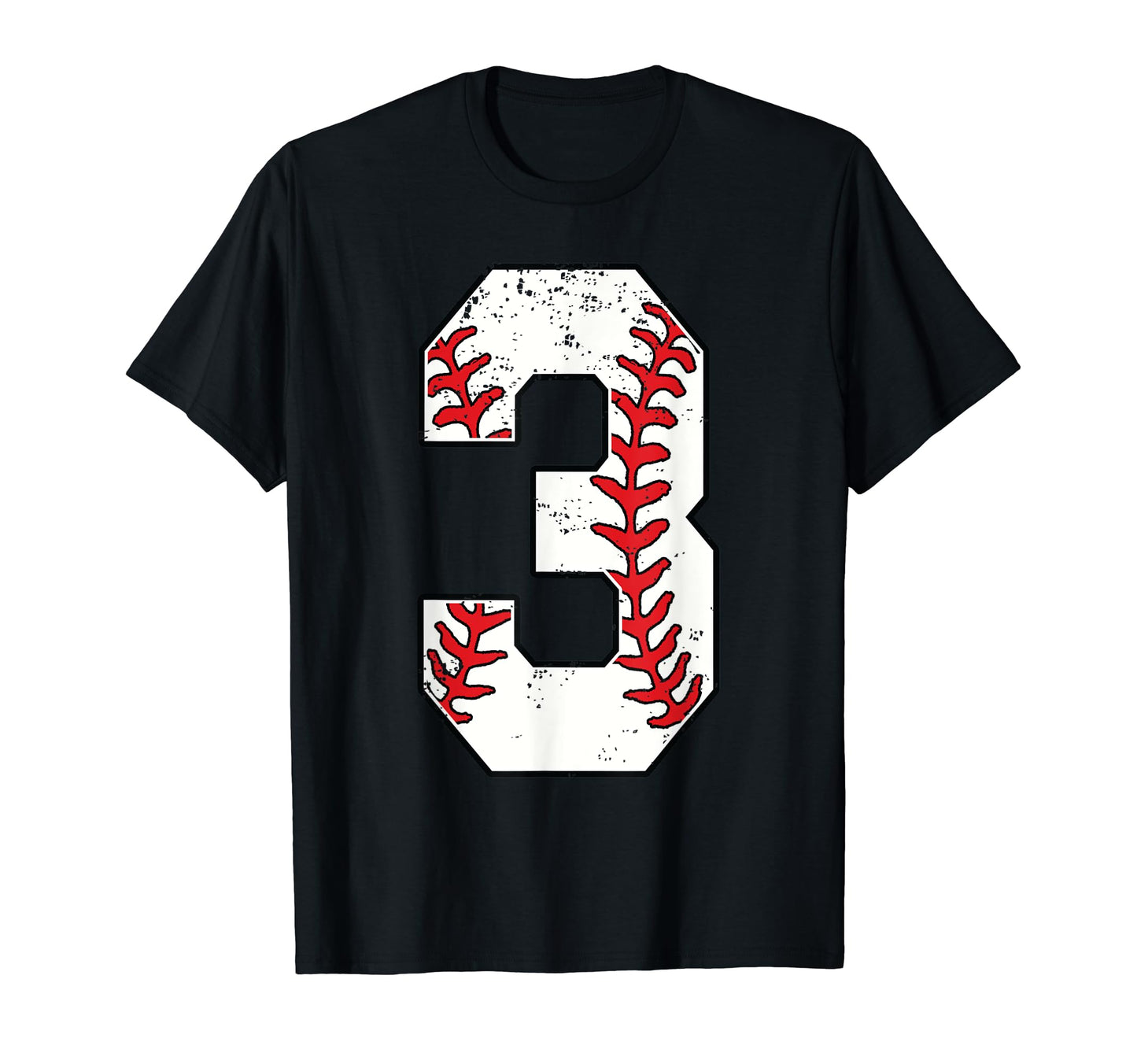 Number 3 Baseball 3 Jersey Number Baseball T-Shirt - Trendy Graphic Unisex - T-Shirt, Sweatshirt, Hoodie