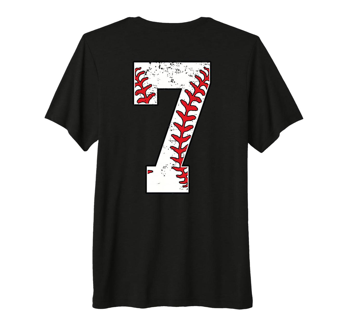 Number 7 Baseball Jersey Number 7 T-Shirt - Fun Novelty Design Men Women - T-Shirt, Sweatshirt, Hoodie