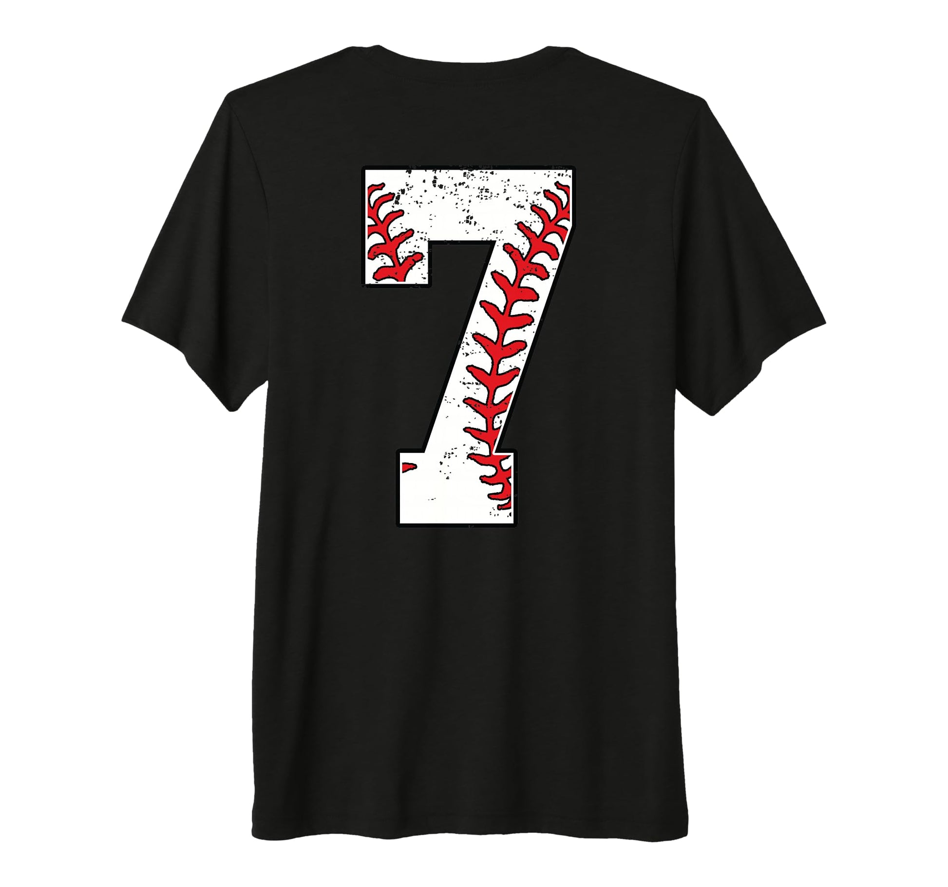 Number 7 Baseball Jersey Number 7 T-Shirt - Fun Novelty Design Men Women - T-Shirt, Sweatshirt, Hoodie