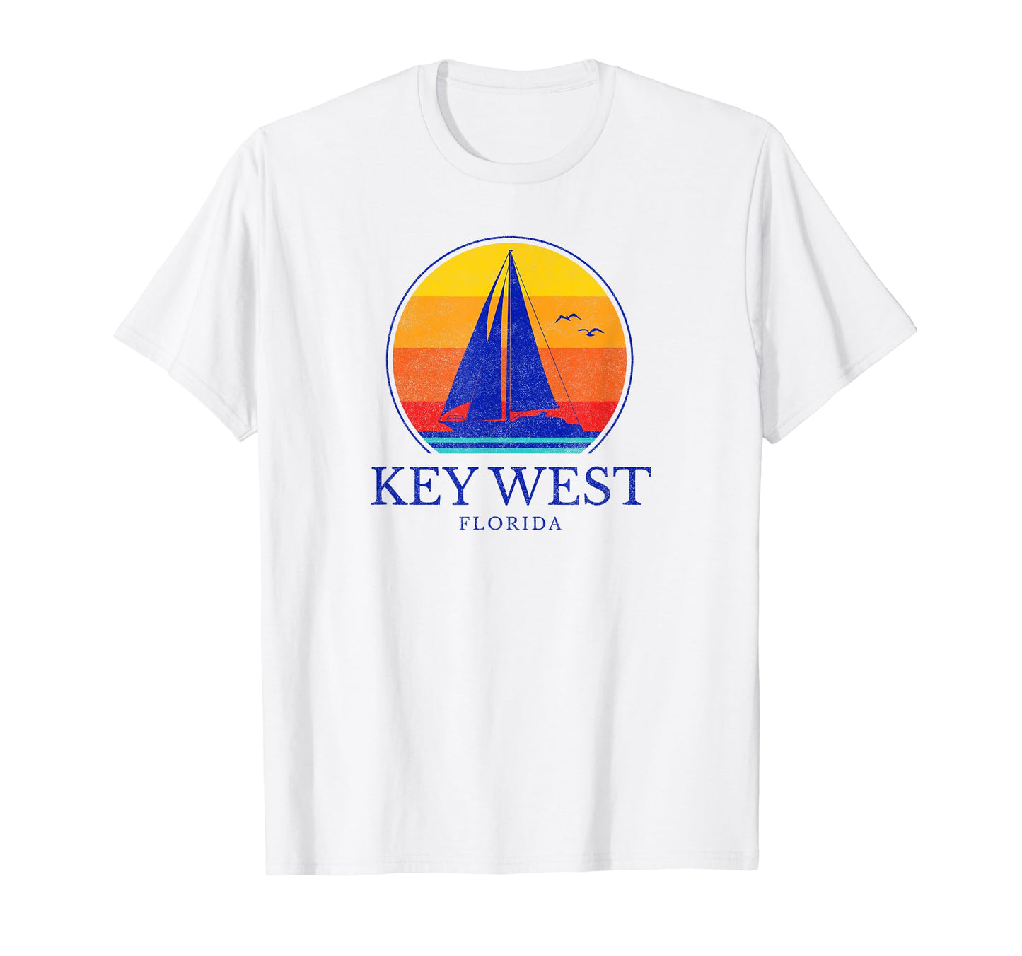 Key West Florida Sailing Souvenir T-Shirt - Casual Everyday Wear Men Women - T-Shirt, Sweatshirt, Hoodie