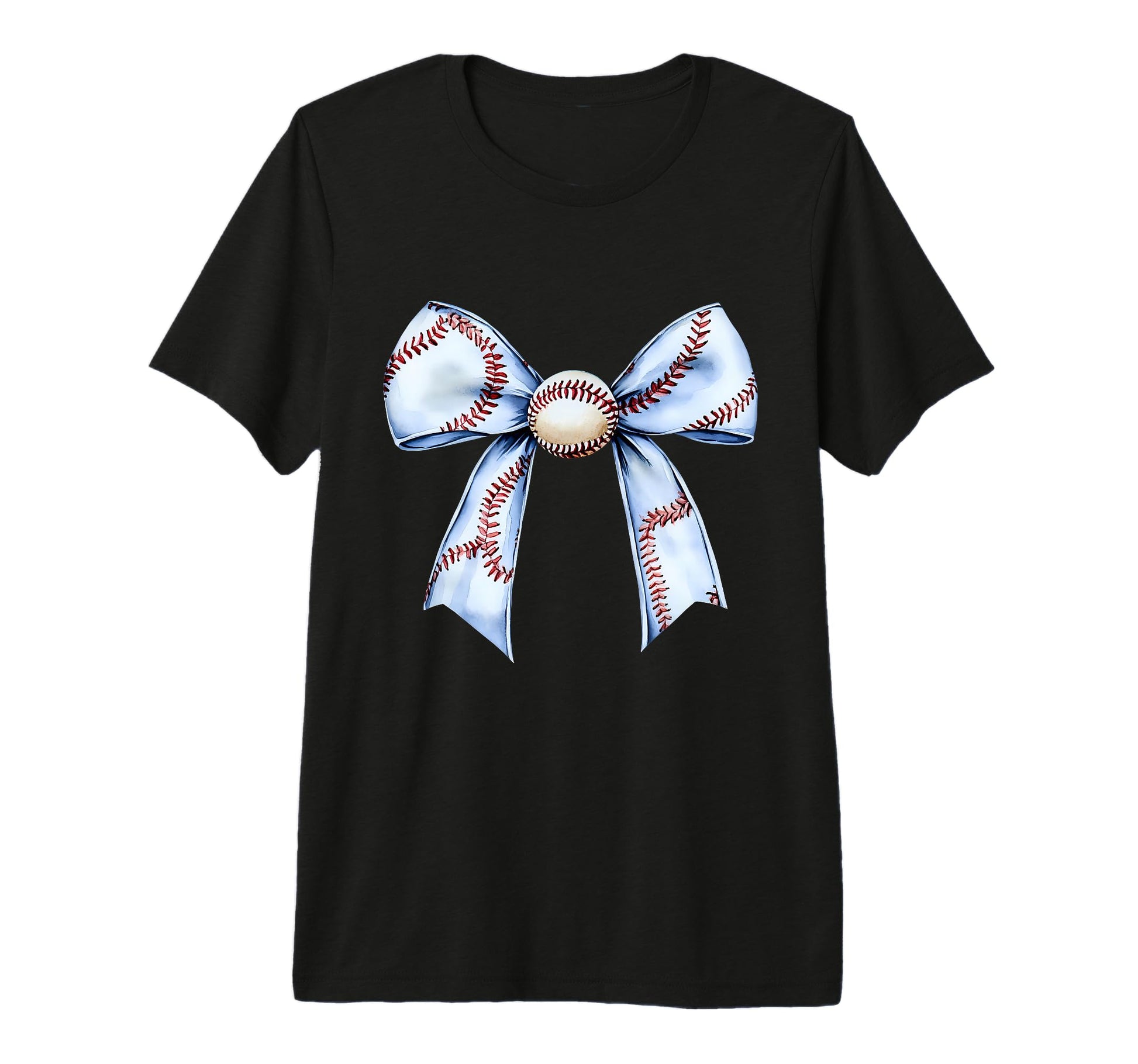 Baseball Coquette Bow Baseball Mom Tri T-Shirt - Streetwear Style Unisex - T-Shirt, Sweatshirt, Hoodie