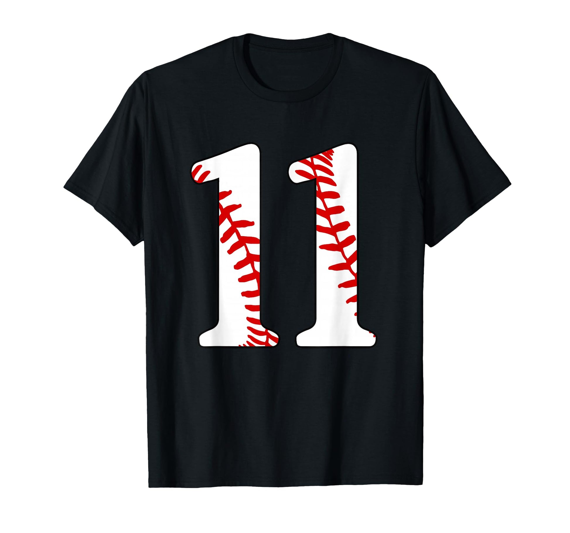 11 Baseball 11Th Birthday Laces T-Shirt - Novelty Apparel for Adults - T-Shirt, Sweatshirt, Hoodie
