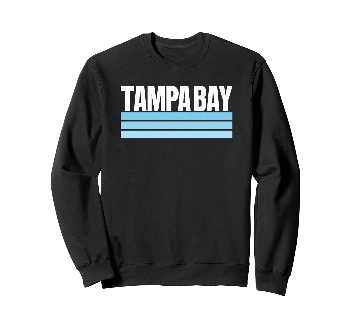 Tampa Bay Blue Light Blue Striped Sweatshirt - Custom Art Print Men Women - T-Shirt, Sweatshirt, Hoodie