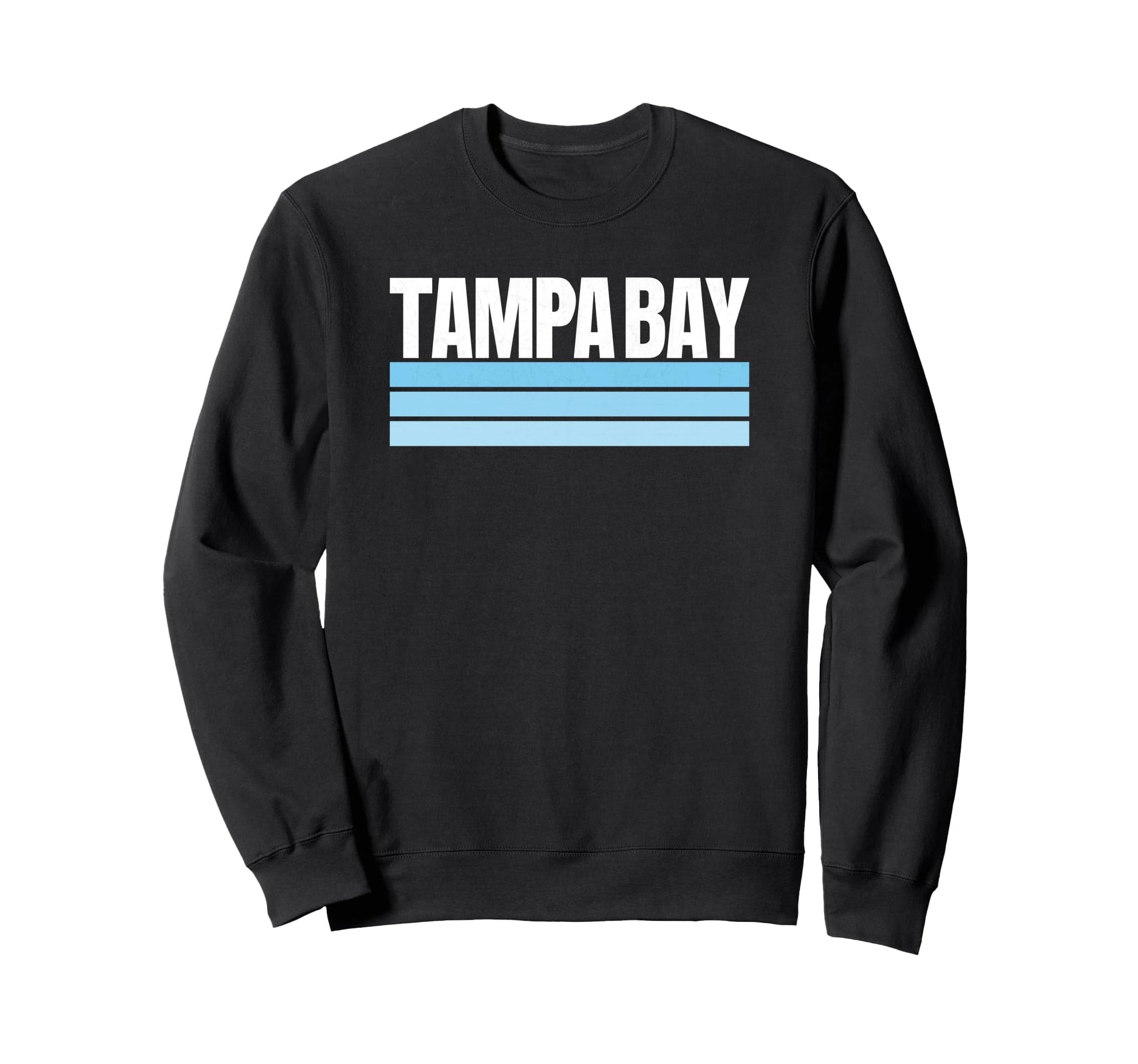 Tampa Bay Blue Light Blue Striped Sweatshirt - Custom Art Print Men Women - T-Shirt, Sweatshirt, Hoodie