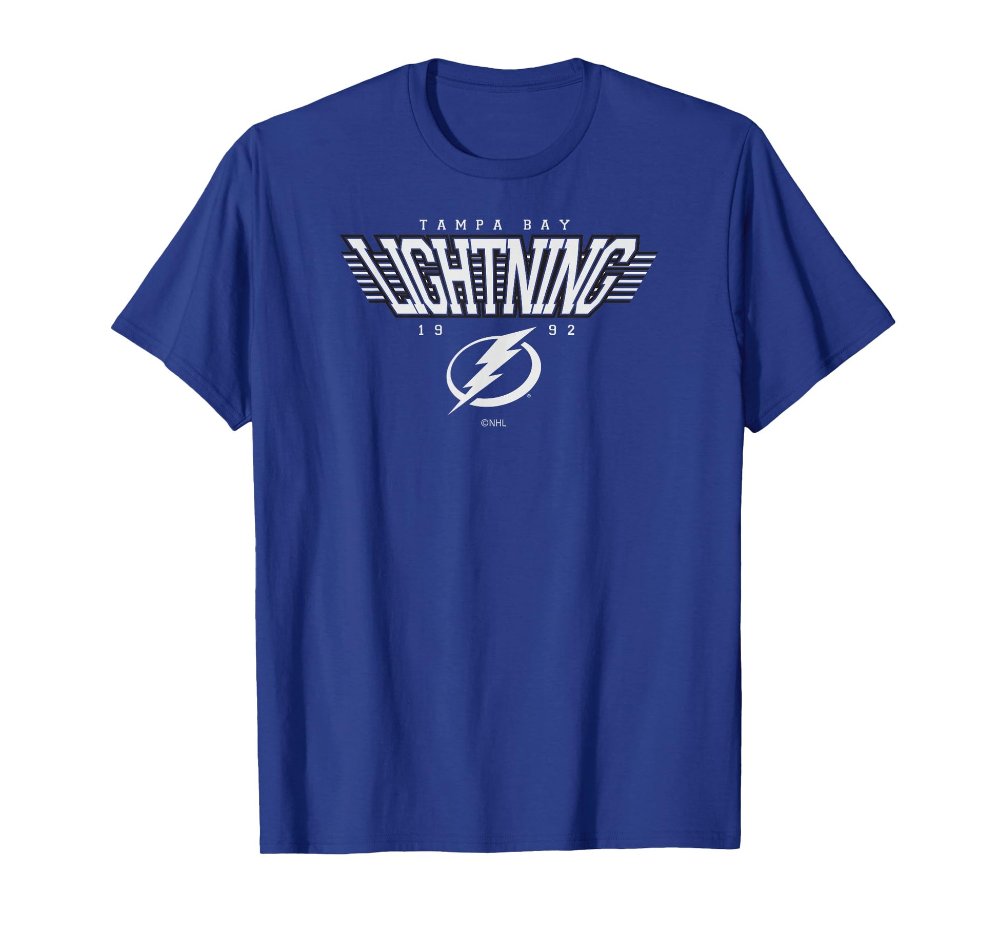 Tampa Bay Lightning Laser Blue T-Shirt - Graphic Print for Adults - T-Shirt, Sweatshirt, Hoodie